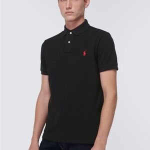 Polo by Ralph Lauren Black Polo Shirt with Red Logo